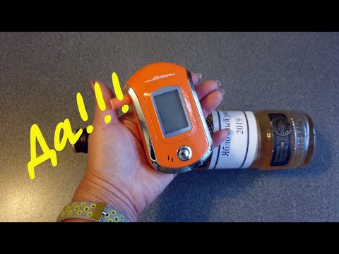 Яблочный уксус замеряю алкотестером/ Что же получилось?/ Алкотестер ALK-HW-03