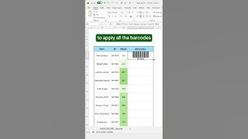 How to create barcodes in Excel! #excel #barcode #spreadsheet