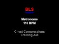 Metronome 110 BPM For CPR Training Chest Compression Rate 1 Hour Listenable BLS CPR 