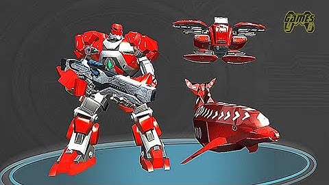 Dolphin Robot Jet Drone Transform Robot War - Android Gameplay