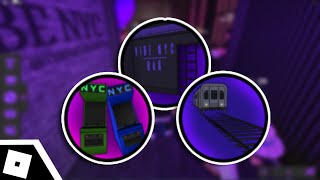 How to get the NYC STATION, NYC BAR, and ARCADE BADGES in VIBE NYC // Roblox