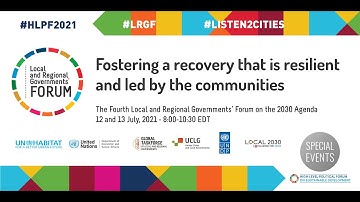 Day 1 - Fourth Local and Regional Governments’ Forum - Special Event HLPF 2021