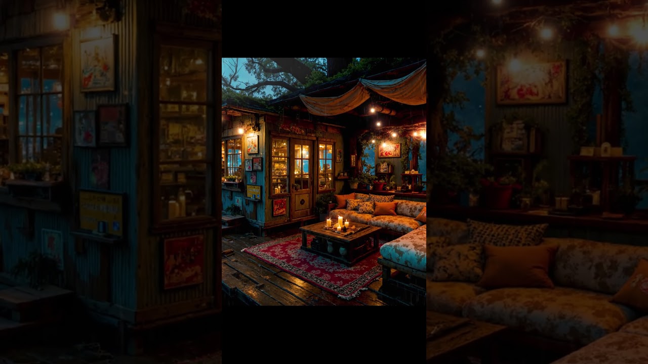 Lo-fi Chill Vibes 🚇 Cyberpunk Rain on Balcony Train | Study, Sleep & Night Relaxation Ambience