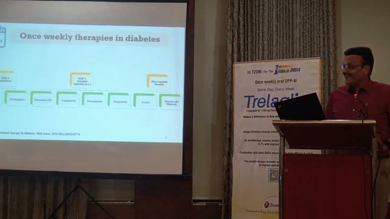 Advantage of Once-weekly oral DPP4i – Trelagliptin in T2DM Management CME @Lucknow