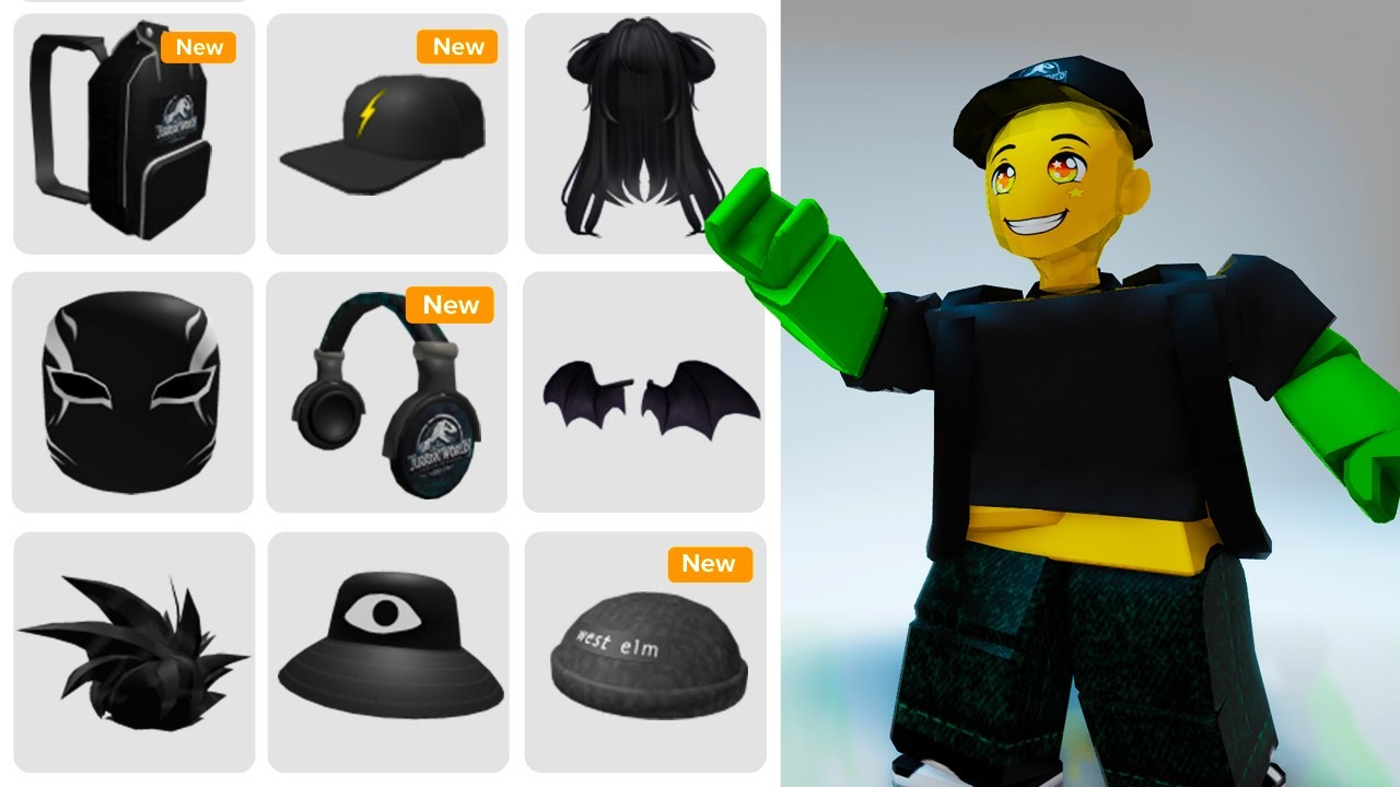 HURRY! GET THESE 15 FREE BLACK ROBLOX ITEMS NOW 