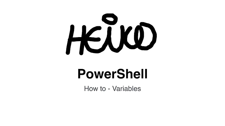 Windows PowerShell - How to - Variables