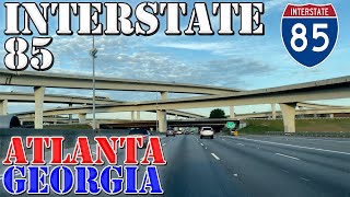 I-85 North - Atlanta - Georgia - 4K Highway Drive