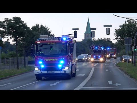 Löschzug Berufsfeuerwehr Hamm FW 1 + 2x Streifenwagen Polizei