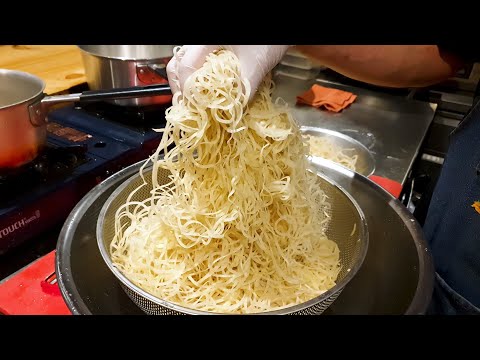 국수처럼 가늘게 채썬 감자국수전, 바삭한 치즈 감자전, Delicious Potato noodles pancakes, potato pancake, Korean street food