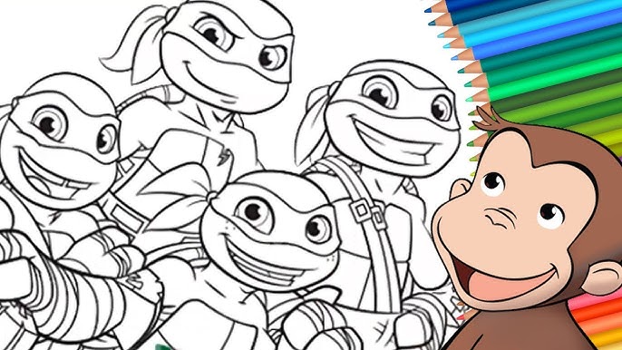 Jorge el Curioso, Como colorear a las TORTUGAS NINJA, Las Tortugas Ninja para colorear - YouTube jorge-el-curioso-como-colorear-a-las-tortugas-ninja-las-tortugas-ninja-para-colorear-youtube