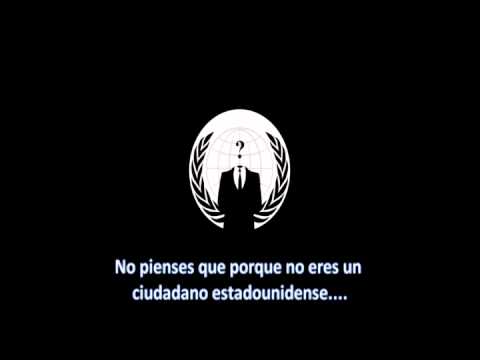 Video Oficial de Anonymous tras atacar servidores de USA x Cierre Megaupload (subtitulado español)