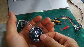 QC ชุดแจ้งเตือนเว้นระยะ ใช้ sensor ultrasonic และ module เสียง แบบพกพาใช้ไฟจาก power bank