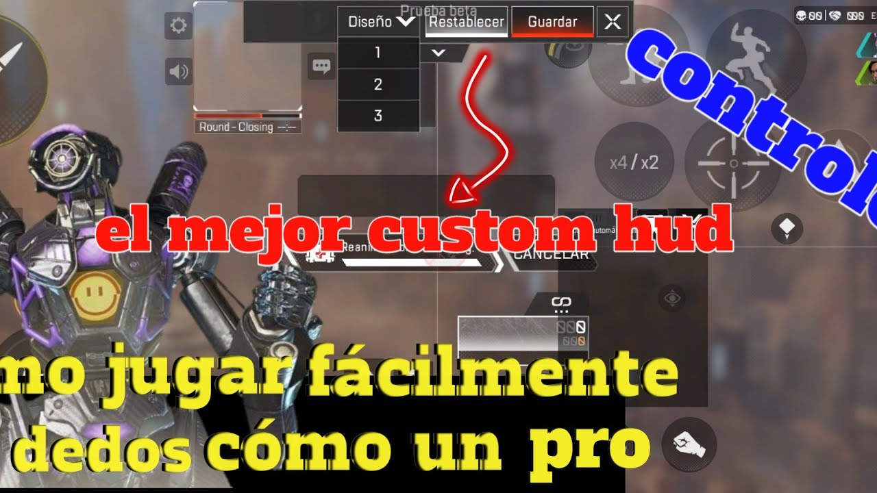 La mejor configuración para jugar a 4 dedos en apex Legends mobile