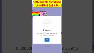 BITCOIN GRATIS❗ WEBSITE  PENGHASIL CRYPTO TERCEPAT #shorts