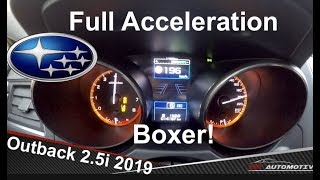 Subaru Outback 2.5i X Special Edition 2019 - Acceleration Test