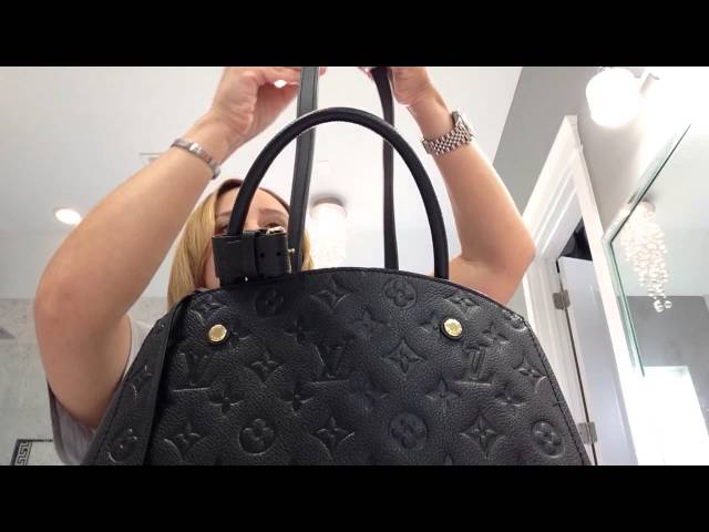 Louis Vuitton Empriente Montaigne MM size in noir review! 