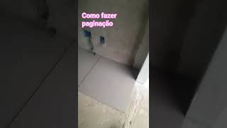 como fazer paginação ? #obra #viraliza #casa #economia #construcaocivil##pedreiro #deus