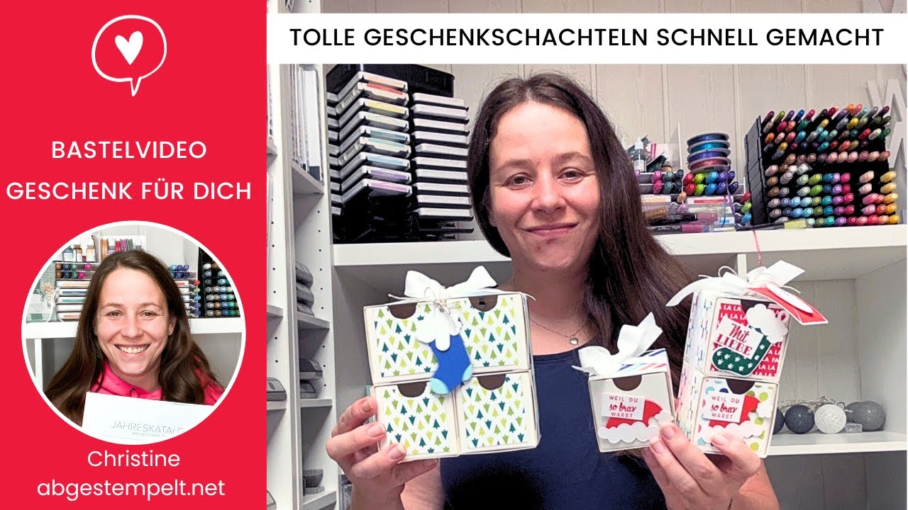 Anleitung 3 weihnachtliche Schachteln basteln⎜Geschenk für dich  & Lichterreigen⎜Stampin' Up!®