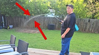 2 Gallon Battery Powered Garden Sprayer, Electric Sprayer with USB Rechargeable Handle, 3 Mist Nozzl