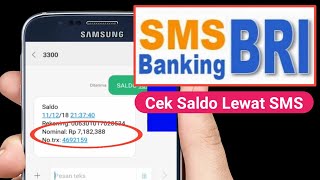 Cara Cek Saldo Rekening lewat SMS (Banking BRI)