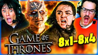 GAME OF THRONES 8x01 - 8x04 - REACTION THAT JAW-DROPPING BATTLE OF WINTERFELL ENDING! - REVIEW