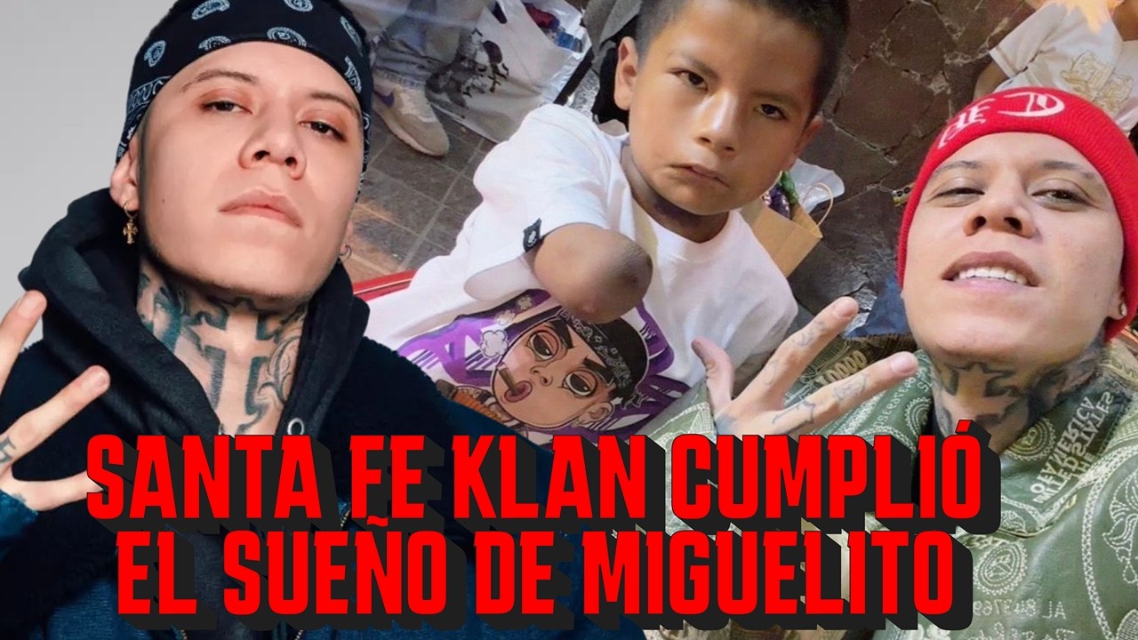 Miguelito soñaba con sus manitas moradas y una bicicleta… y Santa Fe Klan lo hizo realidad.