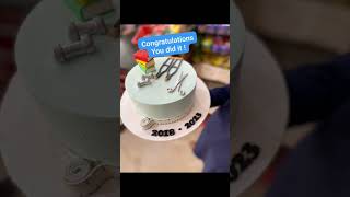 Happy graduation 2018-2023 #physiotherapy #graduation #cake #happy #memories #dpt #youtubeshorts