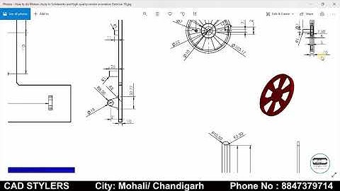 SolidWorks Complete Motion Study Tutorial II Part Modeling II Assembly II Motion Study in SolidWorks