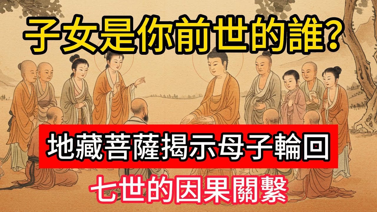 子女是你前世的誰？地藏菩薩揭示母子輪回七世的因果關繫！#佛學 #正能量 #菩提解脫道 #佛教文化 #佛教故事 #人生感悟