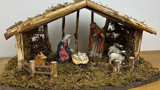 DIY Christmas Nativity || Simple and Easy Christmas Nativity Scene