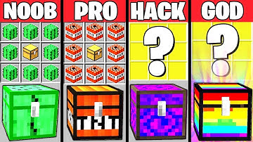 Minecraft Battle: SECRET CHEST CRAFTING CHALLENGE - NOOB vs PRO vs HACKER vs GOD ~ Animation