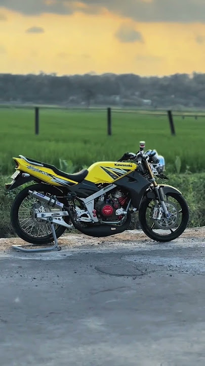 Kawasaki ninja ss kuning modif AG style 🫡😁#storyninja #modifikasininja #ninjass #agstyle