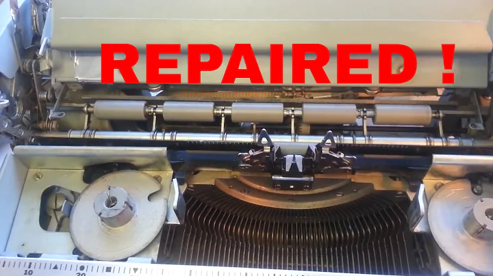 Underwood Typewriter Noisy Carriage Fix Repair Part 2