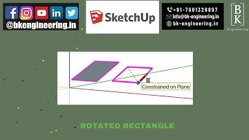 Rotated Rectangle in SketchUp | SketchUp Tutorial | BK Engineering | Civil Engineering, Architecture