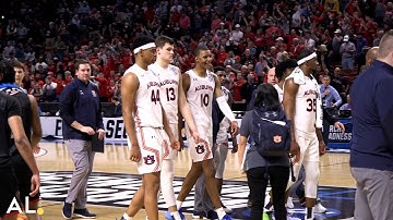 Auburn celebrates first-round NCAA Tourney win over Jacksonville State