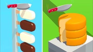 Slice It All Gameplay! Satisfying and Relaxing ASMR Slicing Video