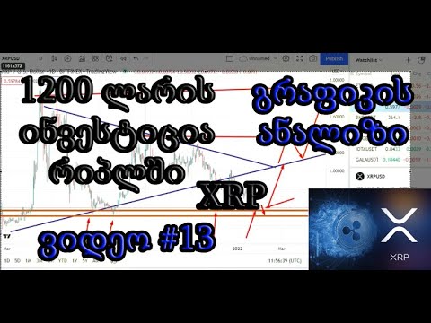 1200 ლარის ინვესტიცია რიპლში + გრაფიკის ანალიზი.  ვიდეო #13 (TRADINVEST)