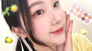 올리브영 세일에 팔레트 하나만 추천해 달라고 하면 난... 루미르 너한테 직진이야...✨🌱🌼 루미르 팔레트 스프링모닝 메이크업 💛 눈매 트임 꿀팁도 가즈가세요 👁️👁️