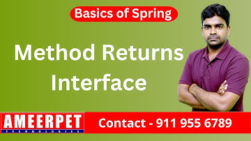 Method returns Interface in Java | Spring | Ameerpet Technologies