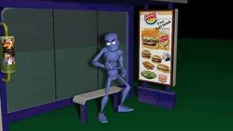 3d animation bus stop 2