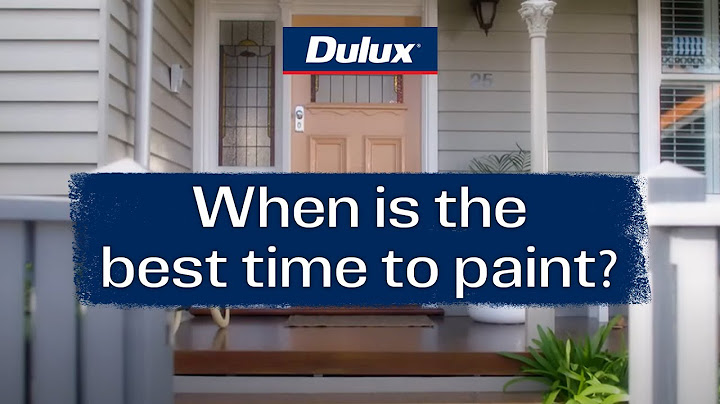 What is the best time to paint house interior