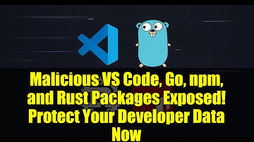 Malicious VS Code, Go, npm, and Rust Packages Exposed! Protect Your Developer Data Now