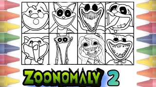 Zoonomaly Coloring Pages / Ho To COLOR ALL BOSSES and MONSTERS from ZOONOMALY game / NCS MUSIC