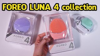 Unbox máy rửa mặt Foreo Luna 4 + Luna 4 mini + Luna 4 go