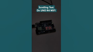 Scrolling Text on Arduino Uno R4 wifi #arduino