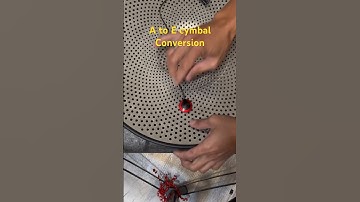 Convert acoustic to electric cymbals #Edrum #cymbals #drums #diydrum