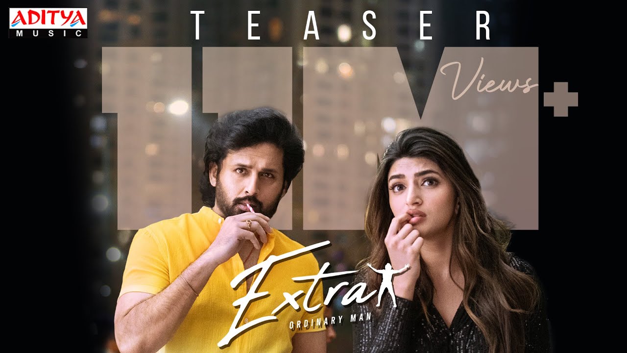 Extra   Ordinary Man Teaser  Nithiin Sreeleela  Vakkantham Vamsi  Harris Jayaraj