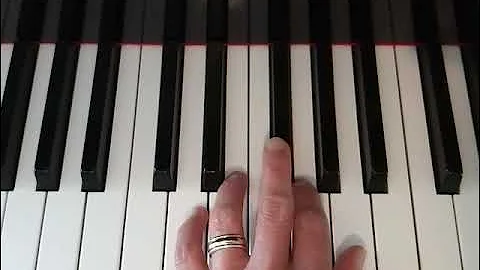 D Major Beginning five finger warmup- left hand