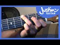 Fingerstyle Major Chord Scale Relations - Folk Guitar Lesson - JustinGuitar [FO-104]
