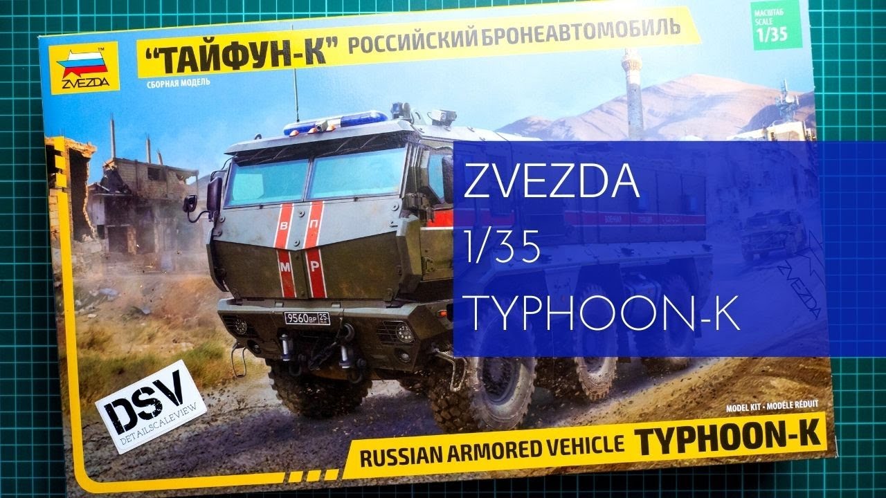3701 Russian Armored Vehicle TYPHOON-K  Zvezda 1/35 Model Kit 